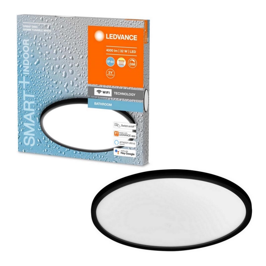 Ledvance - LED Zatemnitvena kopalniška stropna svetilka SMART+ DISC LED/32W/230V 3000-6500K Wi-Fi IP44