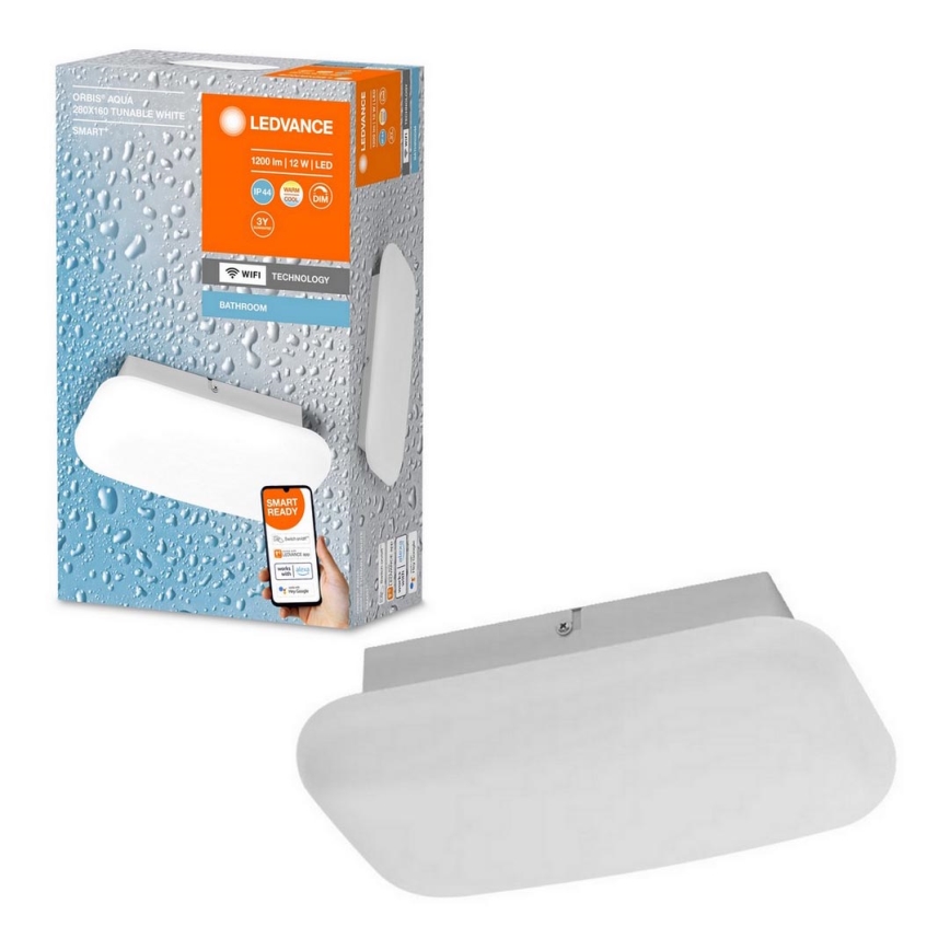 Ledvance - LED Zatemnitvena kopalniška svetilka SMART+ AQUA LED/12W/230V 3000-6500K IP44 Wi-Fi