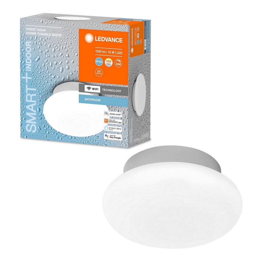 Ledvance - LED Zatemnitvena kopalniška svetilka SMART+ AQUA LED/12W/230V 3000-6500K IP44 Wi-Fi