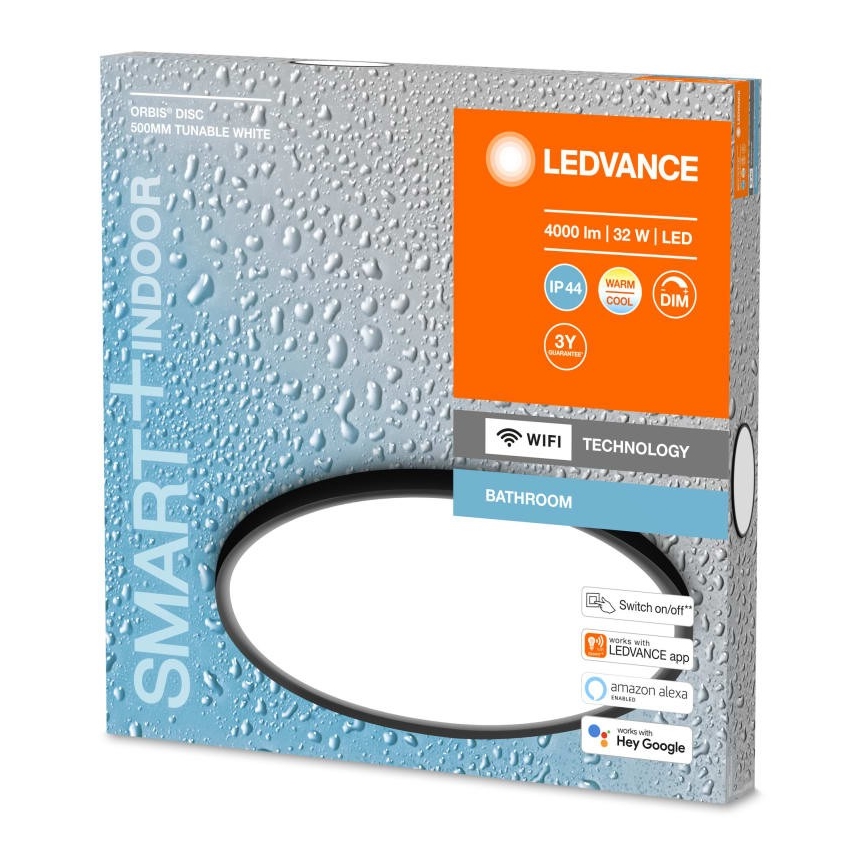 Ledvance - LED Zatemnitvena kopalniška stropna svetilka SMART+ DISC LED/32W/230V 3000-6500K Wi-Fi IP44