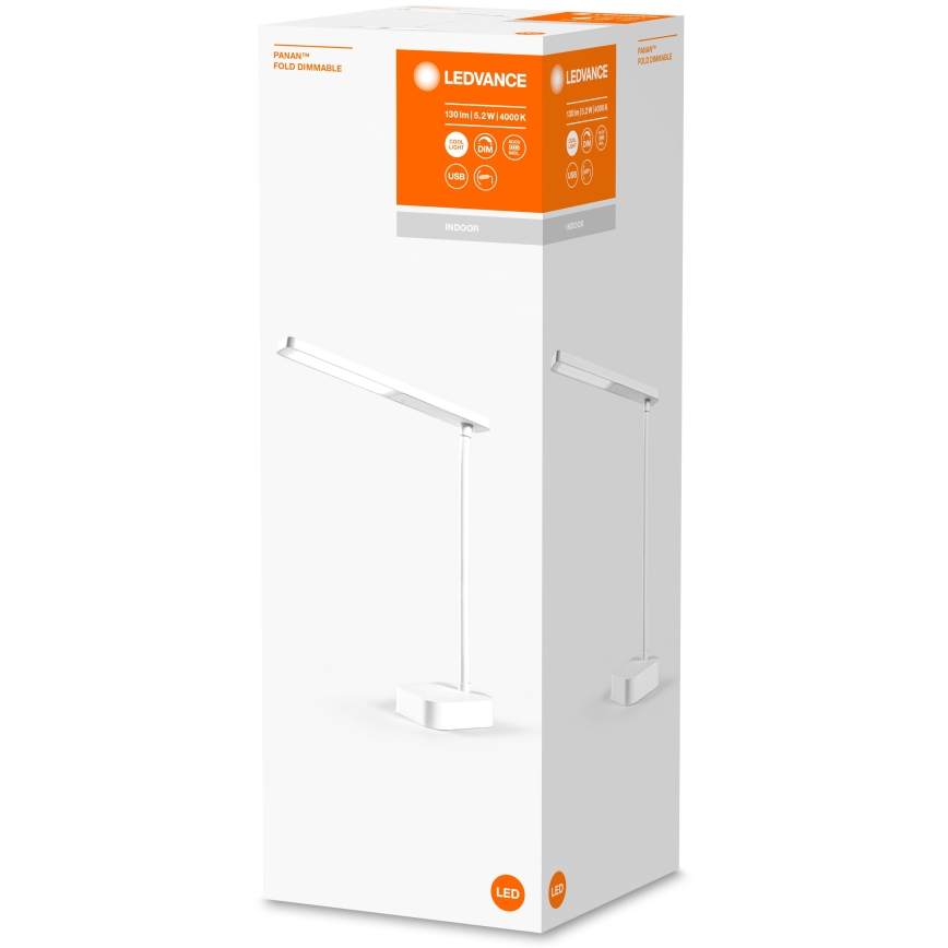 Ledvance - LED Zatemnitvena namizna svetilka na dotik PANAN LED/5,2W/5V 1200mAh