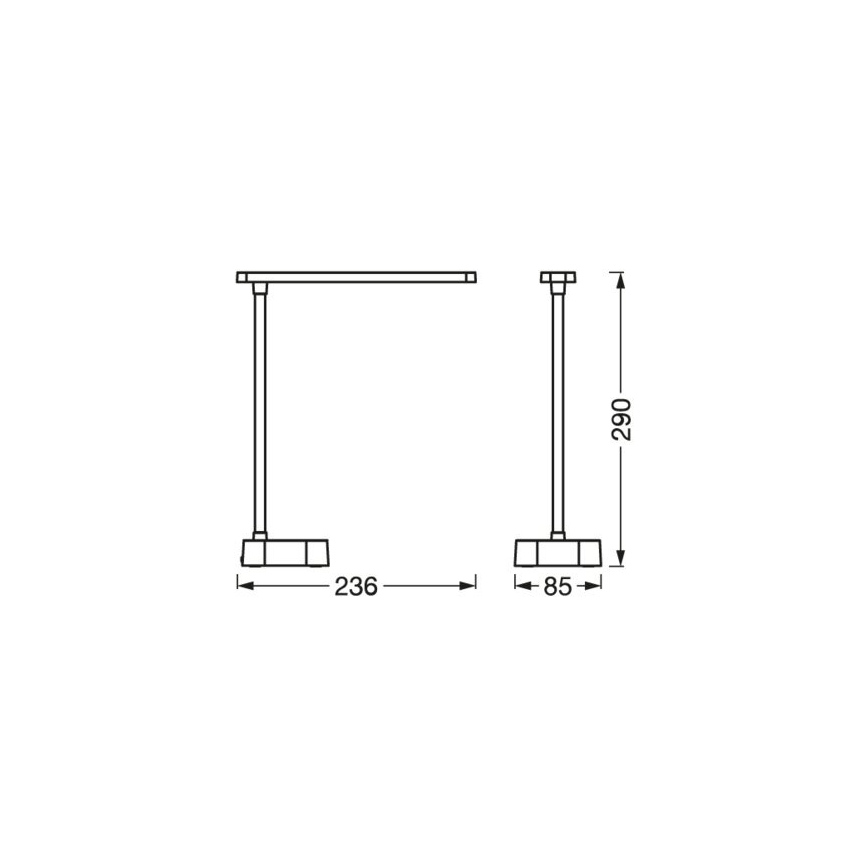 Ledvance - LED Zatemnitvena namizna svetilka na dotik PANAN LED/5,2W/5V 1200mAh