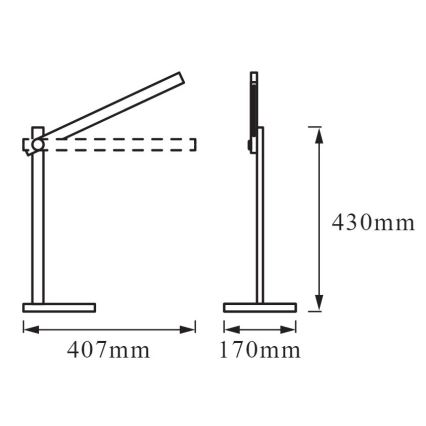 Ledvance - LED Zatemnitvena namizna svetilka PANAN LED/7W/230V