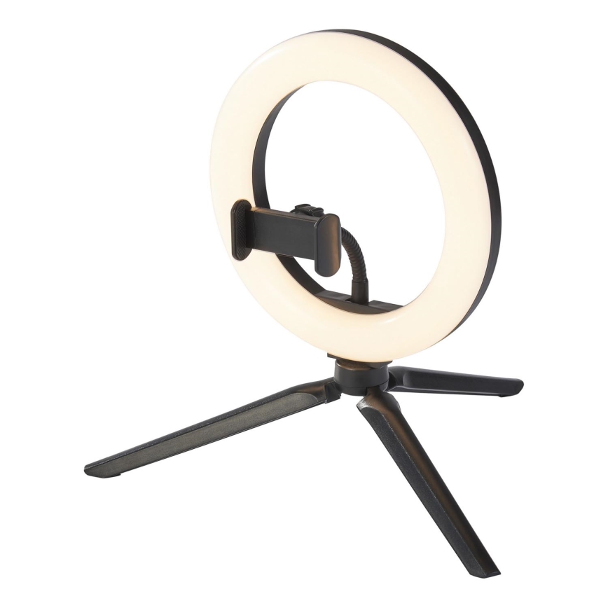 Ledvance - LED Zatemnitvena namizna svetilka s stojalom in držalom za vlogging LED/5,5W/USB 3000/4000/6500K