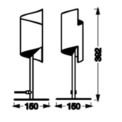 Ledvance - LED Zatemnitvena namizna svetilka SMART+ DECOR TWIST LED/12W/230V 3000-6500K Wi-Fi črna