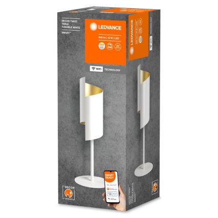 Ledvance - LED Zatemnitvena namizna svetilka SMART+ DECOR TWIST LED/12W/230V 3000-6500K Wi-Fi bela