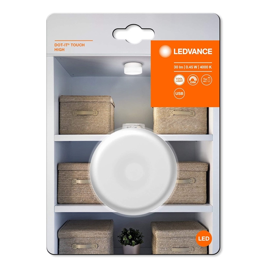 Ledvance - LED Zatemnitvena orientacijska svetilka DOT-IT LED/0,45W/5V 500 mAh