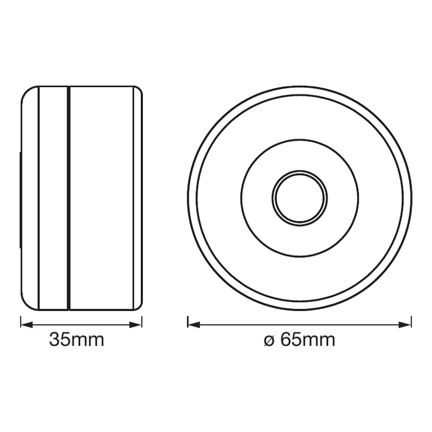 Ledvance - LED Zatemnitvena orientacijska svetilka DOT-IT LED/0,45W/5V 500 mAh