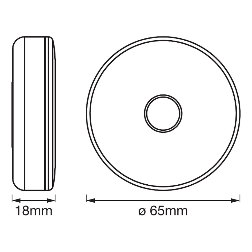 Ledvance - LED Zatemnitvena orientacijska svetilka DOT-IT LED/0,45W/5V 500 mAh