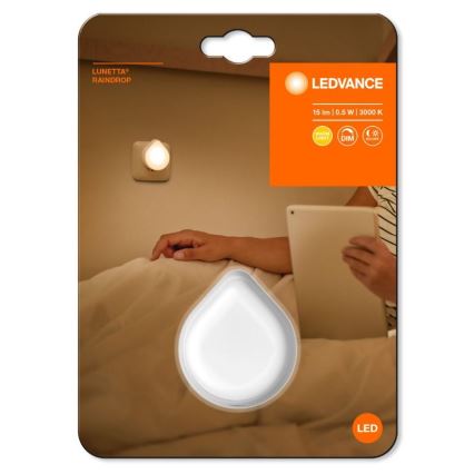 Ledvance - LED Zatemnitvena orientacijska svetilka v vtičnico LUNETTA LED/0,5W/230V