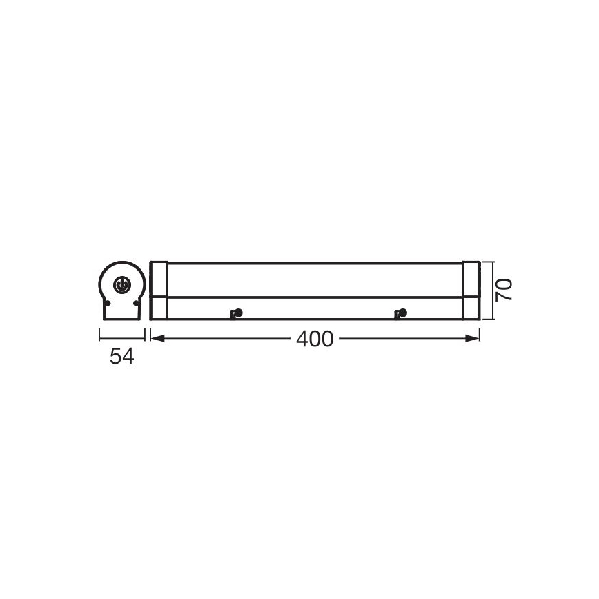 Ledvance - LED Zatemnitvena osvetlitev ogledala ORBIS TUBE LED/9W/230V 40 cm 3000/4000K IP44
