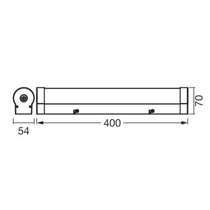 Ledvance - LED Zatemnitvena osvetlitev ogledala ORBIS TUBE LED/9W/230V 40 cm 3000/4000K IP44