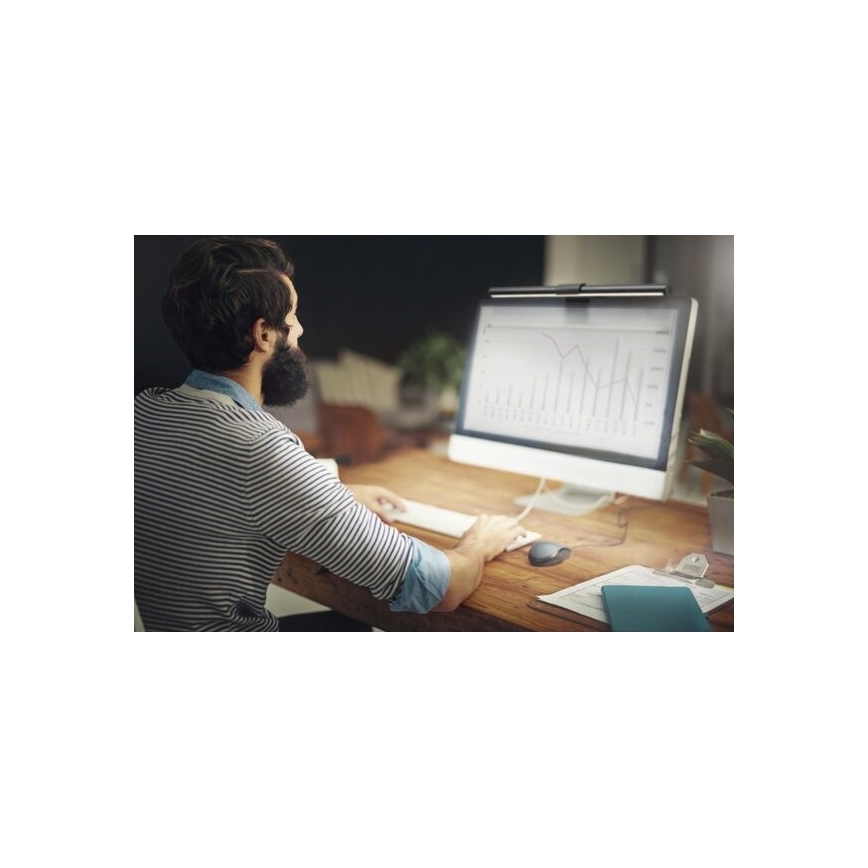 Ledvance - LED Zatemnitvena osvetlitev za monitor SUN@HOME LED/2,5W/5V 2200-5000K CRI 95 Wi-Fi