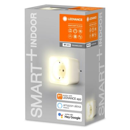 Ledvance - LED Zatemnitvena pametna vtičnica z osvetlitvijo SMART+ PLUG 3680W Wi-Fi