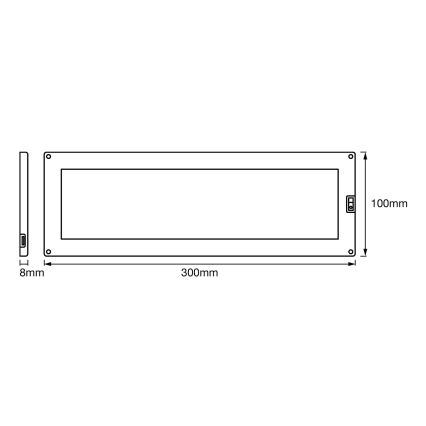 Ledvance - LED Zatemnitvena podelementna svetika s senzorjem CABINET LED/5W/230V