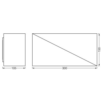 Ledvance - LED Zatemnitvena stenska svetilka SMART+ SWAN LED/23W/230V 3000-6500K Wi-Fi