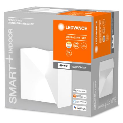 Ledvance - LED Zatemnitvena stenska svetilka SMART+ SWAN LED/23W/230V 3000-6500K Wi-Fi