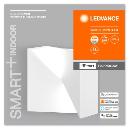 Ledvance - LED Zatemnitvena stenska svetilka SMART+ SWAN LED/23W/230V 3000-6500K Wi-Fi