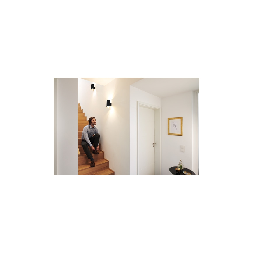 Ledvance - LED Zatemnitvena stenska svetilka SMART+ TWIST LED/12W/230V 3000-6500K Wi-Fi črna