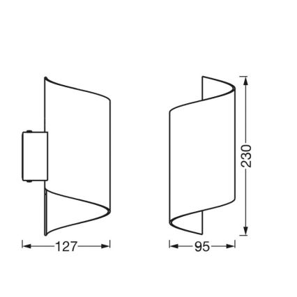 Ledvance - LED Zatemnitvena stenska svetilka SMART+ TWIST LED/12W/230V 3000-6500K Wi-Fi bela