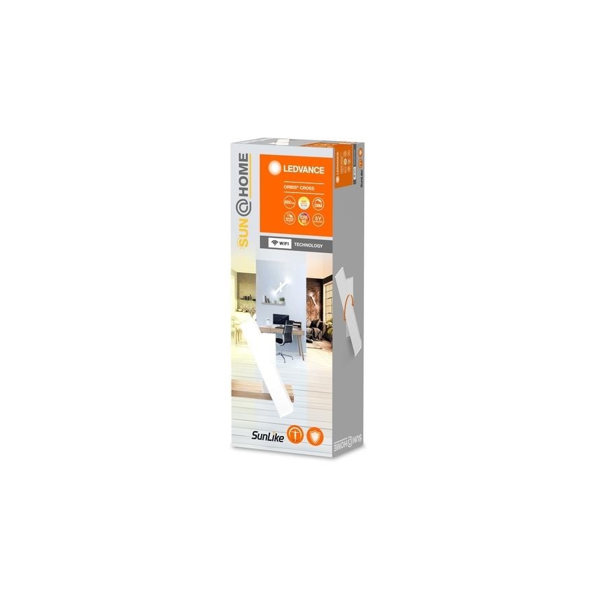 Ledvance - LED Zatemnitvena stenska svetilka SUN@HOME CROSS 2xLED/6W/230V Wi-Fi