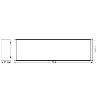 Ledvance - LED Zatemnitvena stropna svetilka OFFICE LINE LED/20W/230V 60 cm + Daljinski upravljalnik