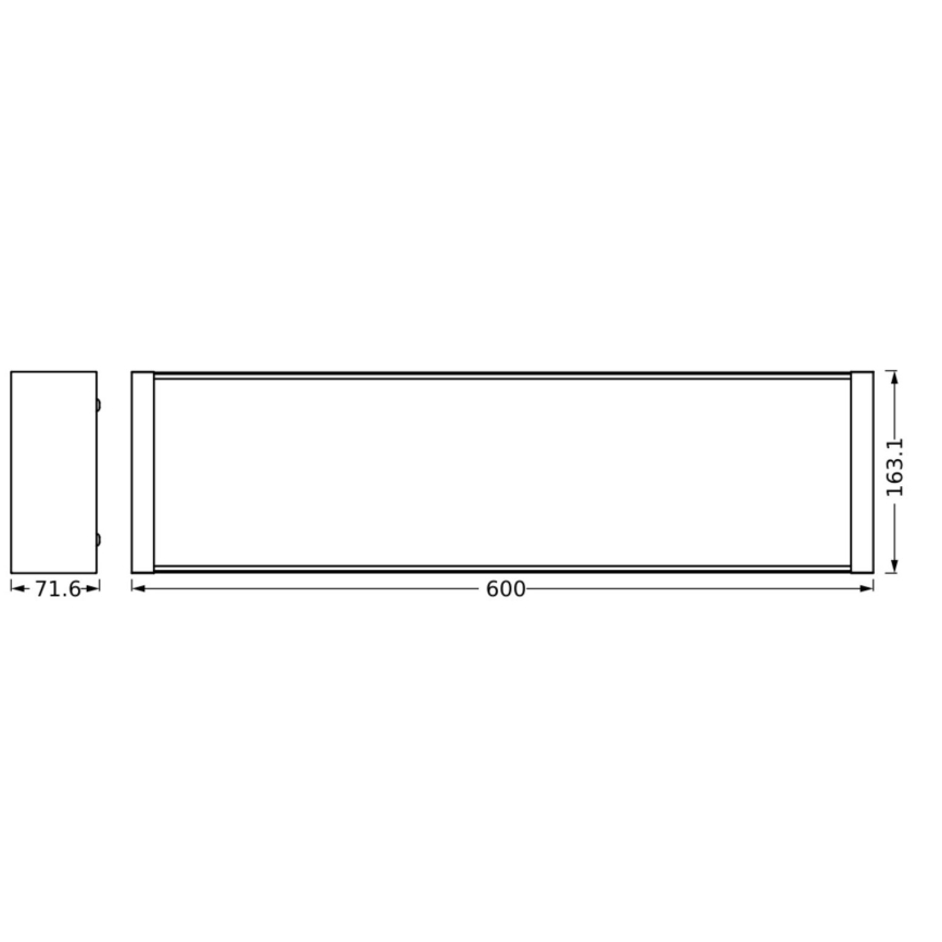 Ledvance - LED Zatemnitvena stropna svetilka OFFICE LINE LED/20W/230V 60 cm + Daljinski upravljalnik