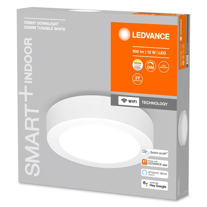 Ledvance - LED Zatemnitvena stropna svetilka SMART+ ORBIS LED/12W/230V 3000-6500K Wi-Fi