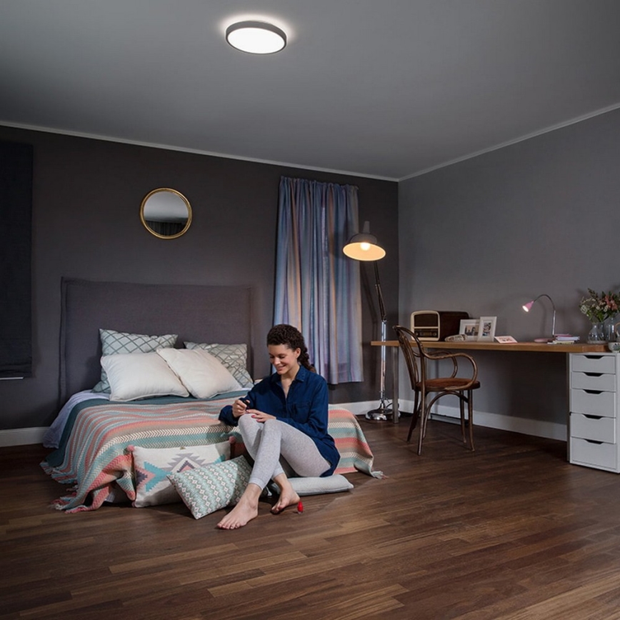 Ledvance - LED Zatemnitvena stropna svetilka ORBIS LED/17W/230V 2700-6500 + Daljinski upravljalnik