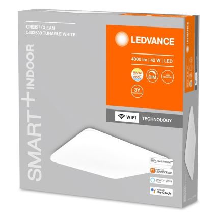 Ledvance - LED Zatemnitvena stropna svetilka SMART+ CLEAM LED/42W/230V 300-6500K Wi-Fi