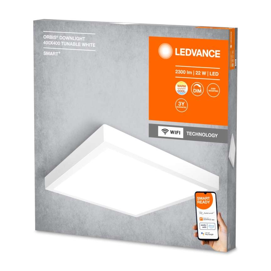 Ledvance - LED Zatemnitvena stropna svetilka SMART+ DOWNLIGHT LED/22W/230V 3000-6500K Wi-Fi