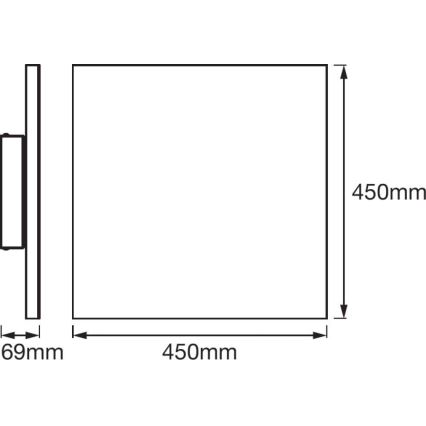 Ledvance - LED Zatemnitvena stropna svetilka SMART+ FRAMELESS LED/28W/230V 3,000K-6,500K Wi-Fi