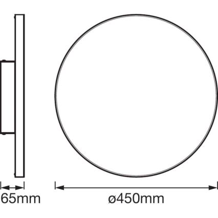 Ledvance - LED Zatemnitvena stropna svetilka SMART+ FRAMELESS LED/28W/230V 3,000K-6,500K Wi-Fi