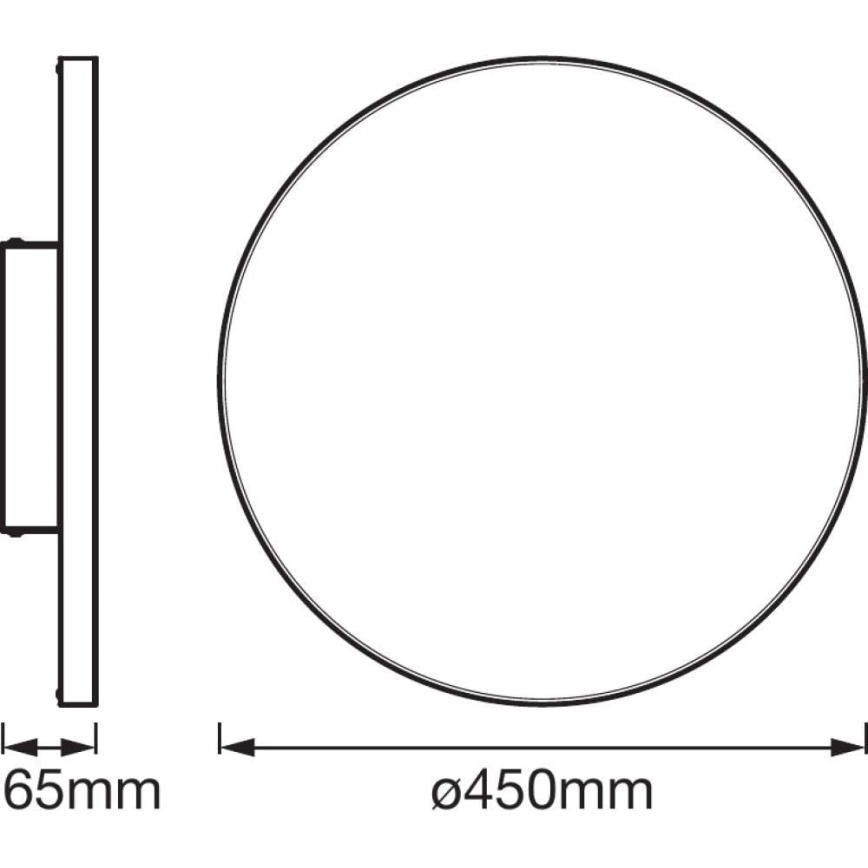 Ledvance - LED Zatemnitvena stropna svetilka SMART+ FRAMELESS LED/28W/230V 3,000K-6,500K Wi-Fi