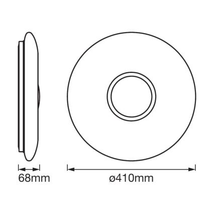 Ledvance - LED Zatemnitvena stropna svetilka SMART+ KITE LED/24W/230V 3,000K-6,500K Wi-Fi