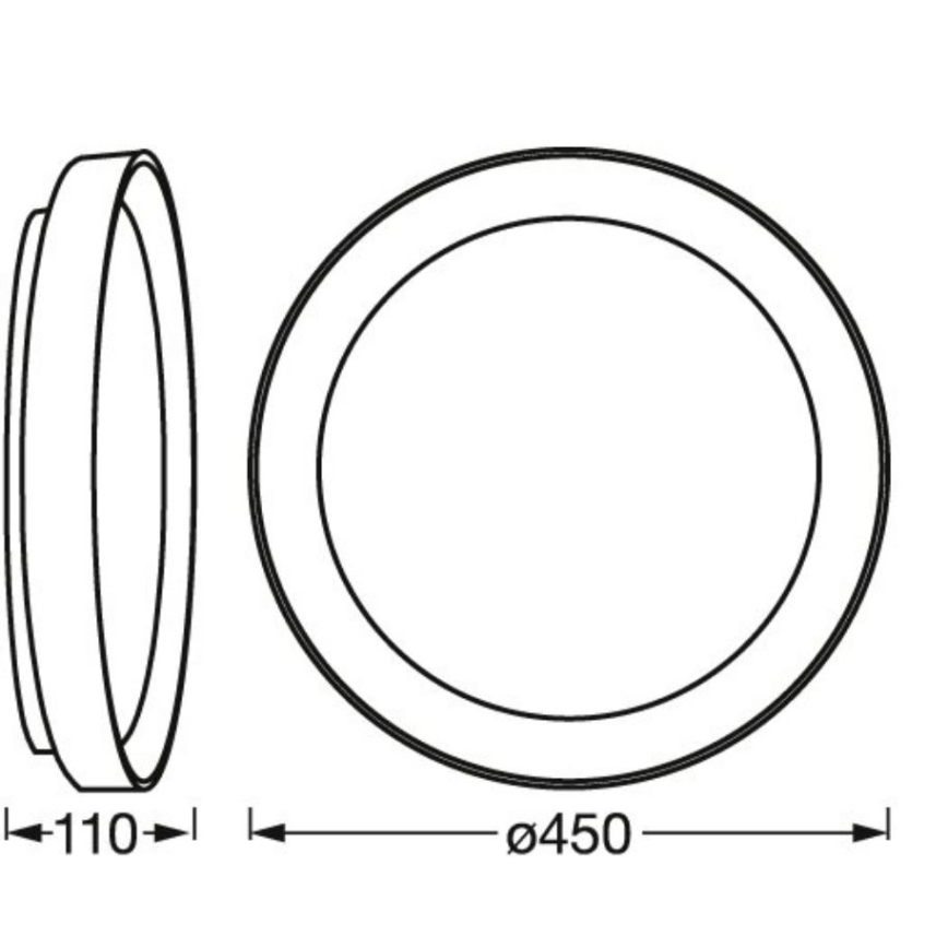 Ledvance - LED Zatemnitvena stropna svetilka SMART+ KURT LED/30W/230V 2700-6500K Wi-Fi