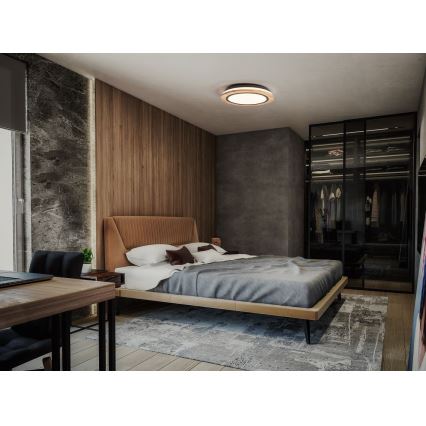 Ledvance - LED Zatemnitvena stropna svetilka SMART+ ORBIS WOOD LED/24W/230V 2700-6500K hrast Wi-Fi