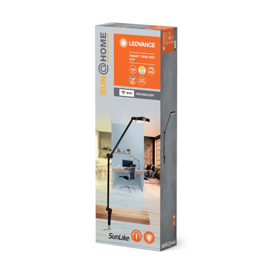 Ledvance - LED Zatemnitvena svetilka s sponko SUN@HOME LED/15W/230V 2200-5000K CRI 95 Wi-Fi
