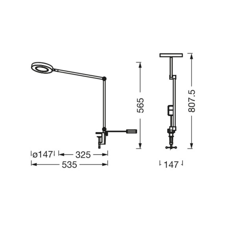 Ledvance - LED Zatemnitvena svetilka s sponko SUN@HOME LED/15W/230V 2200-5000K CRI 95 Wi-Fi