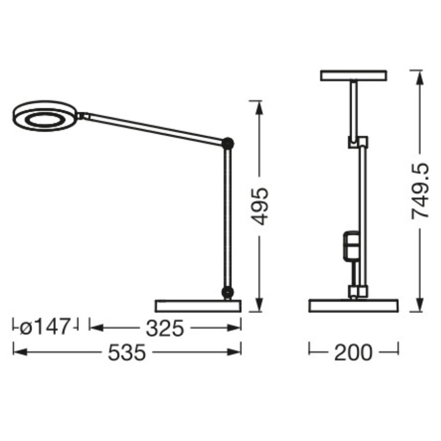Ledvance - LED Zatemnitvena namizna svetilka na dotik SUN@HOME LED/20W/230V 2200-5000K CRI 95 Wi-Fi