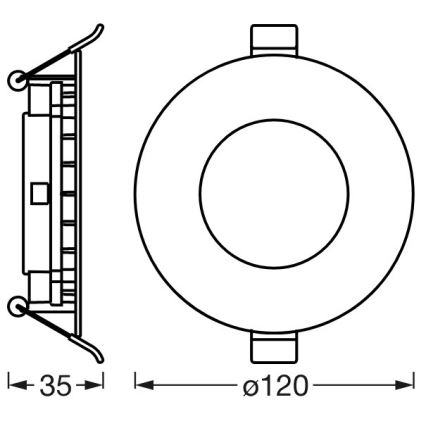 Ledvance - LED Zatemnitvena vgradna svetilka SUN@HOME LED/8W/230V 2200-5000K CRI 95 Wi-Fi