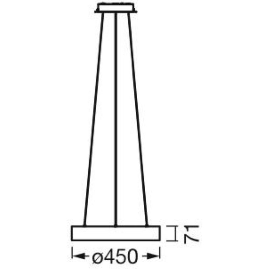Ledvance - LED Zatemnitveni lestenec na vrvici SUN@HOME CIRCULAR LED/18,5W/230V Wi-Fi