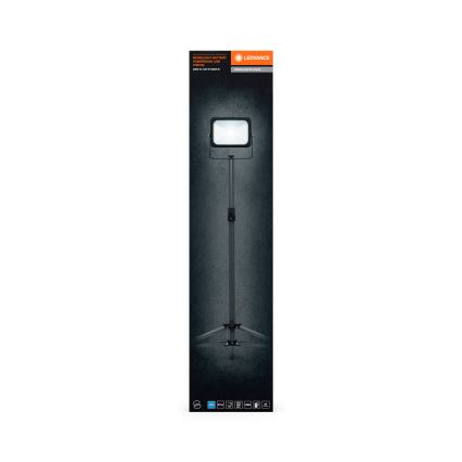 Ledvance - LED Zatemnitveni reflektor z držalom WORKLIGHT TRIPOD LED/20W/3,7V IP54