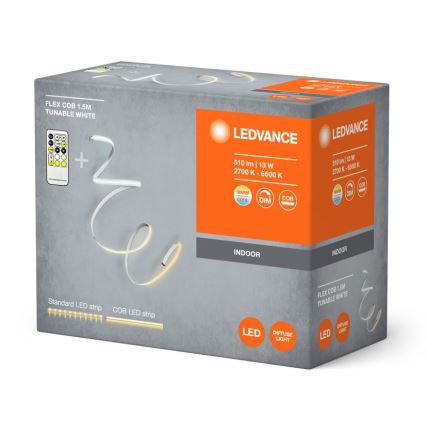 Ledvance - LED Zatemnitveni trak FLEX COB 1,5m LED/13W/230V 2700-6500K + Daljinski upravljalnik