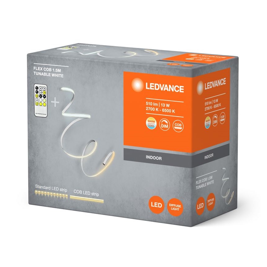 Ledvance - LED Zatemnitveni trak FLEX COB 1,5m LED/13W/230V 2700-6500K + Daljinski upravljalnik