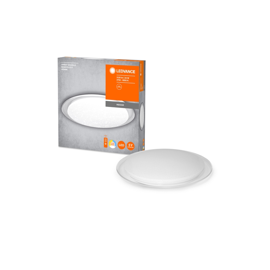 Ledvance - LED stropna svetilka z zatemnjevanjem ORBIS SPARKLE LED/24W/230V 2700-6500K premer 50 cm + daljinski upravljalnik
