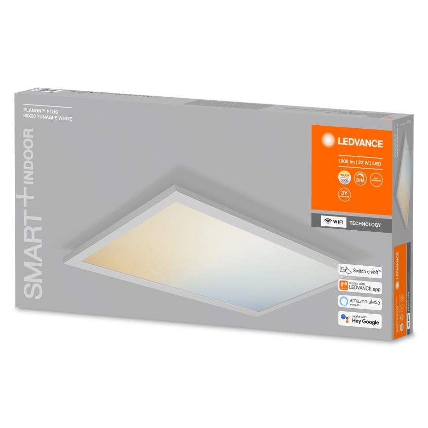 Ledvance - LED zatemnjiva stropna svetilka SMART+ PLANON LED/22W/230V 30x60 cm Wi-Fi