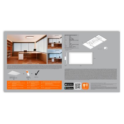 Ledvance - LED zatemnjiva stropna svetilka SMART+ PLANON LED/22W/230V 30x60 cm Wi-Fi