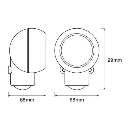 Ledvance -LED Zunanja orientacijska svetilka s senzorjem SPYLUX LED/0,3W/3xAA IP43