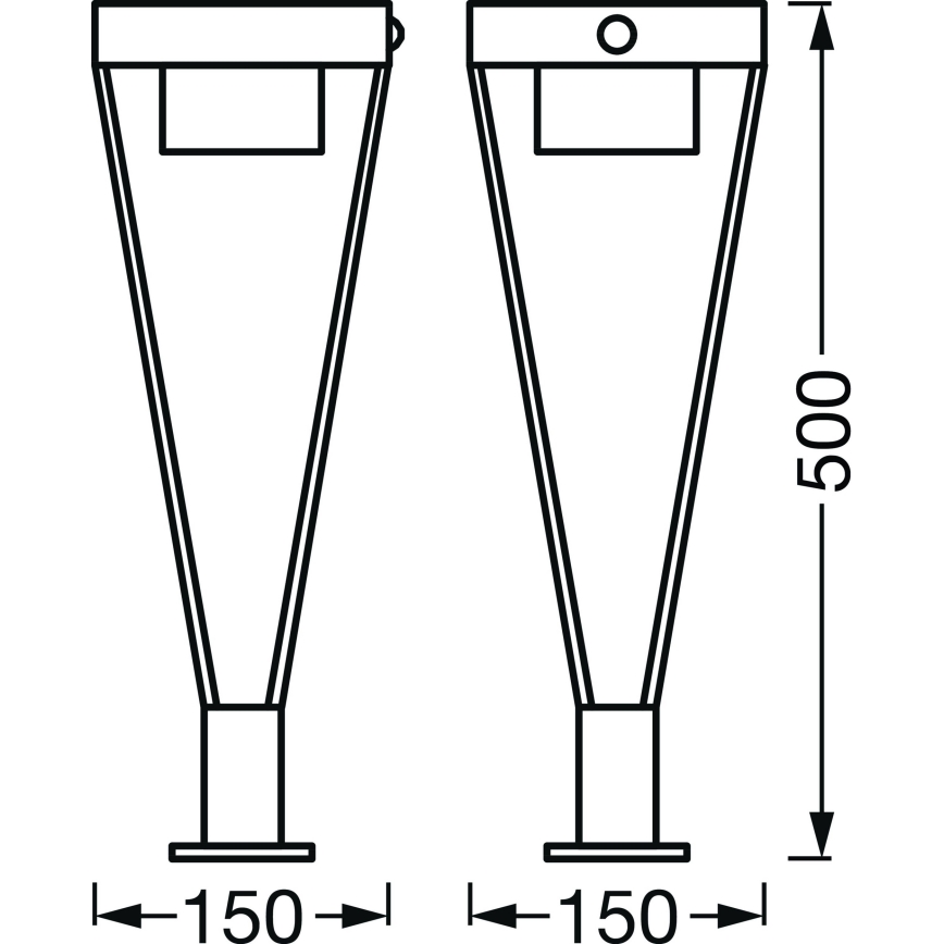 Ledvance - LED Zunanja solarna svetilka s senzorjem BOUQUET LED/6W/3,7V 2200 mAh IP44